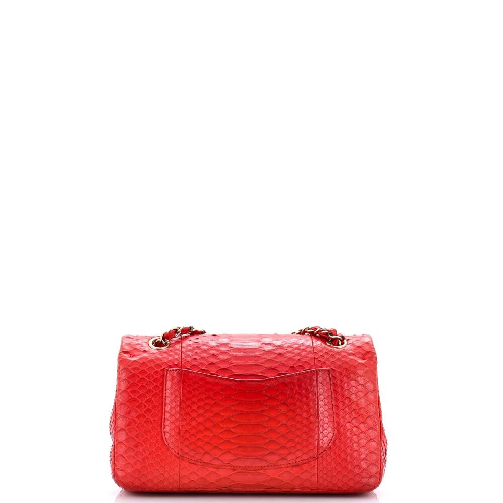 Chanel Classic Double Flap Bag Python #242391C48B - image 3